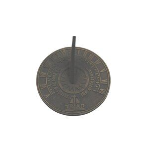 Bronze Sundial Vintage Triad Insurance Desktop 92273